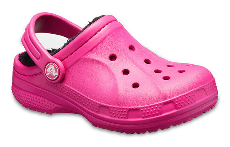 Shop (Youth) Crocs Ralen Lined Clogs 'Candy Pink Black' 16245-6X1