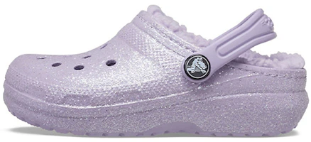 (Youth) Crocs Shoes Classic Glitter Lined Clogs 'Purple' 205937-530 (Youth) Crocs Shoes Classic Glitter Lined Clogs 'Purple' 205937-530