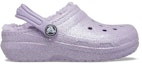 Order (JR) Kasut Crocs Classic Glitter Lined Clogs 'Ungu' 205937-530
