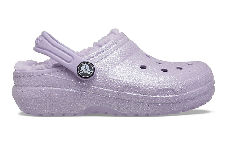 Order (Youth) Crocs Shoes Classic Glitter Lined Clogs 'Purple' 205937-530