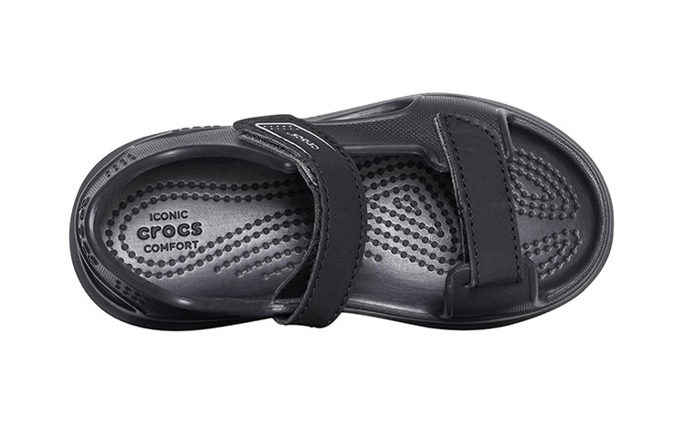 Purchase (Youth) Crocs Swiftwater Expedition Sandals 'Black Grey' 206267-0DD