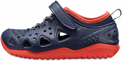 (Youth) Crocs Swiftwater Play Shoes 'Navy Red' 204989-410 (Youth) Crocs Swiftwater Play Shoes 'Navy Red' 204989-410