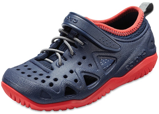 (Youth) Crocs Swiftwater Play Shoes 'Navy Red' 204989-410 Shop (Youth) Crocs Swiftwater Play Shoes 'Navy Red' 204989-410