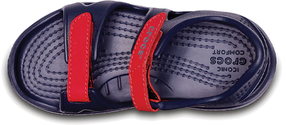 (Youth) Crocs Swiftwater River Sandals 'Navy Red' 204988-4BA Shop (Youth) Crocs Swiftwater River Sandals 'Navy Red' 204988-4BA