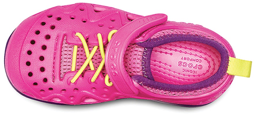兒童 Crocs卡駱馳 Swiftwater 輕便魔術貼涼鞋 淺紅 Lookbook 兒童 Crocs卡駱馳 Swiftwater 輕便魔術貼涼鞋 淺紅