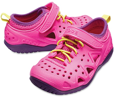(Youth) Crocs Swiftwater Sneakers 'Pink Purple' 204989-6L0 Purchase (Youth) Crocs Swiftwater Sneakers 'Pink Purple' 204989-6L0