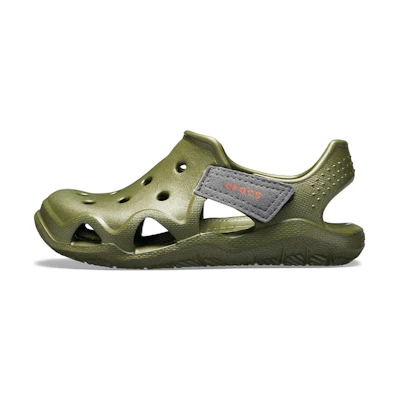 (Youth) Crocs Swiftwater Wave Shoes 'Olive Green'