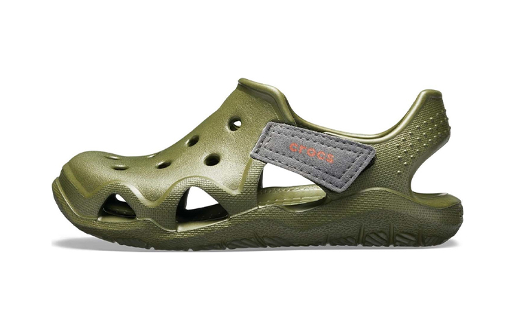 (Youth) Crocs Swiftwater Wave Shoes 'Olive Green' 204021-309