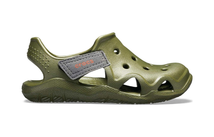 Order (Youth) Crocs Swiftwater Wave Shoes 'Olive Green' 204021-309