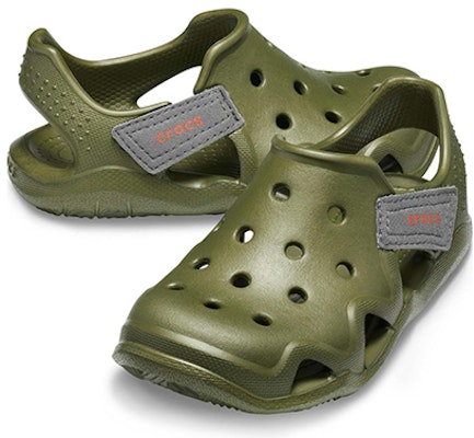 (JR) Kasut Crocs Swiftwater Wave 'Hijau Zaitun' 204021-309 Shop (JR) Kasut Crocs Swiftwater Wave 'Hijau Zaitun' 204021-309