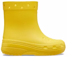 Order 兒童 Crocs卡駱馳 舒適休閒 防滑輕便 高筒 兒童靴子 黃色