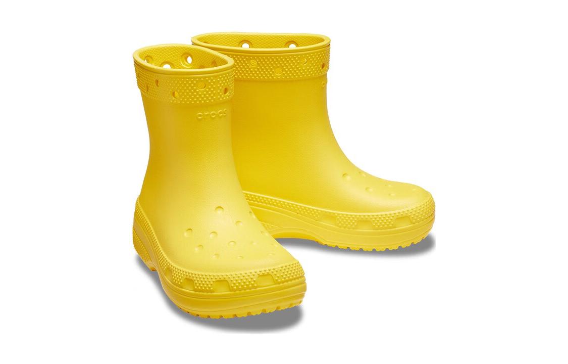 Shop (Youth) Crocs Wellington Boots Classic Boots 'Yellow' 208544-75Y