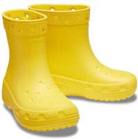 Shop 兒童 Crocs卡駱馳 舒適休閒 防滑輕便 高筒 兒童靴子 黃色