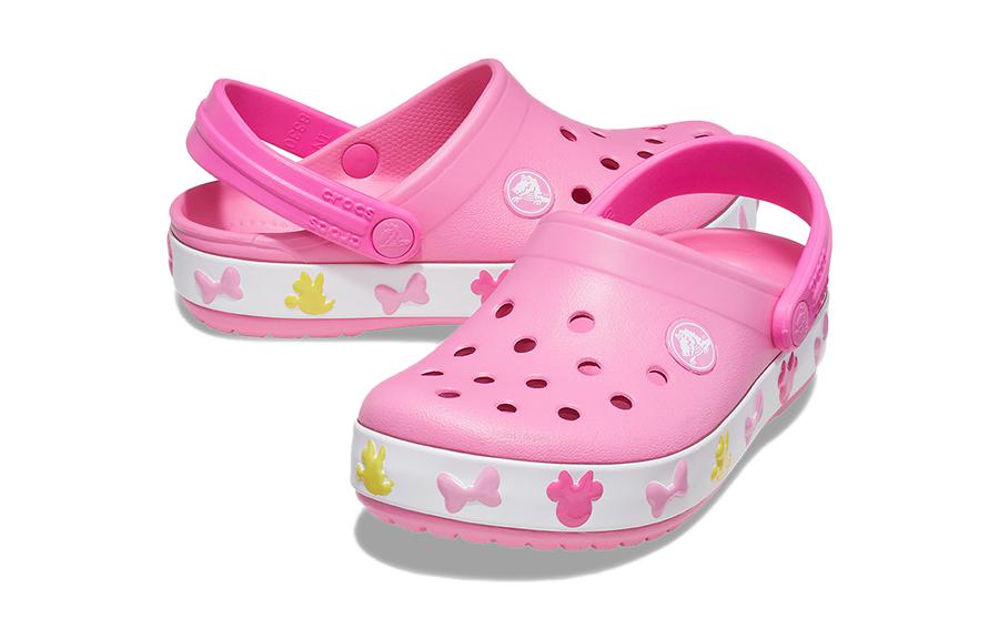 Lookbook (JR) Crocs x Disney Zuecos Mickey y Minnie Mouse 'Rosa Blanco' 206800-04