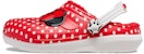 (JR) Crocs x Disney Minnie Mouse Kasut Clog Klasik 'Merah Putih Hitam' 208105-03