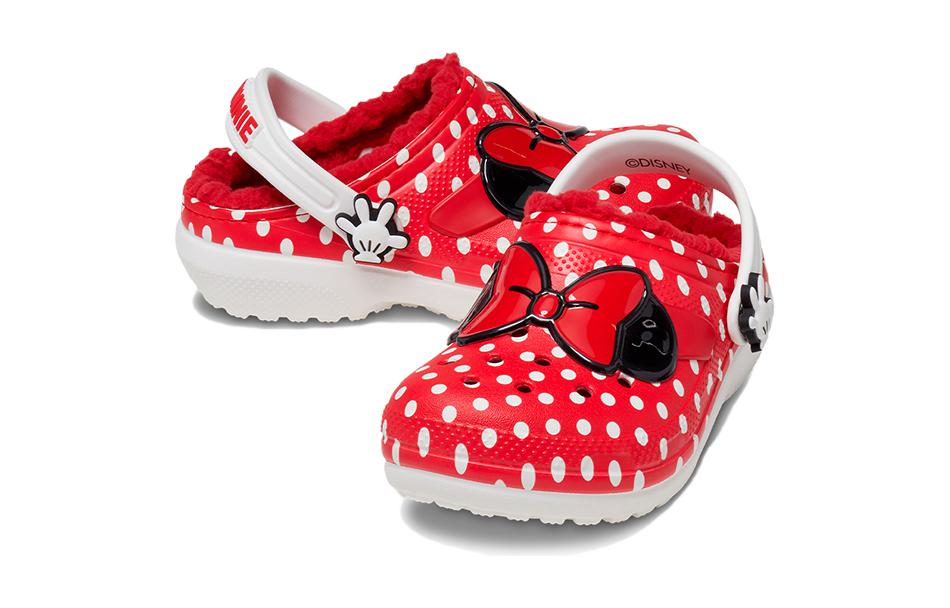 Lookbook (Youth) Crocs x Disney Minnie Mouse Classic Clogs 'Red White Black' 208105-03
