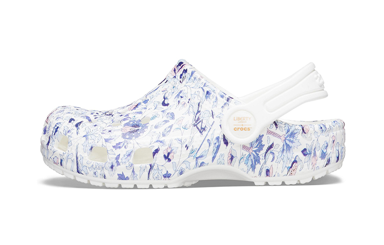 (Youth) Crocs x Liberty London Classic Clogs 'White Blue' 206514-100