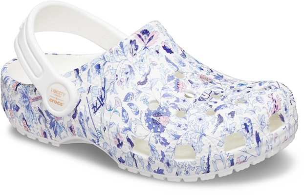 (JR) Crocs x Liberty London Classic Clogs 'Putih Biru' 206514-100 Lookbook (JR) Crocs x Liberty London Classic Clogs 'Putih Biru' 206514-100