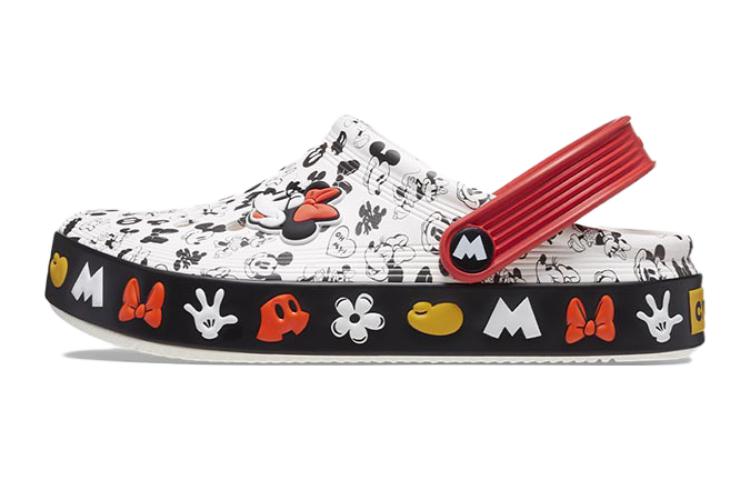 (Youth) Crocs x Mickey Off Court Clogs 'White Black Red' 208850-100