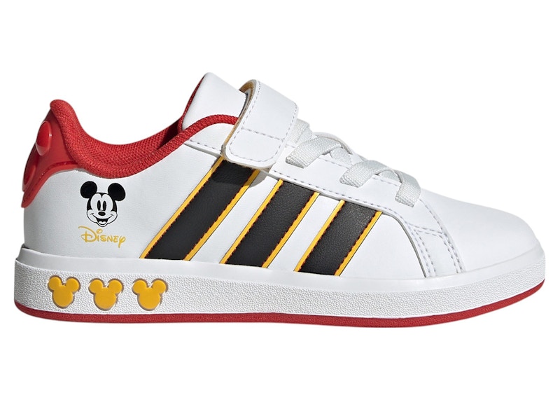 (Youth) Disney x adidas Grand Court J 'Mickey Mouse - White' JQ8067