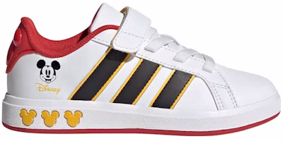 (Youth) Disney x adidas Grand Court J 'Mickey Mouse - White' JQ8067 (Youth) Disney x adidas Grand Court J 'Mickey Mouse - White' JQ8067