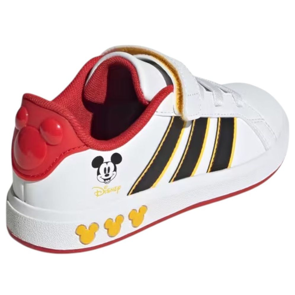 Details for (Youth) Disney x adidas Grand Court J 'Mickey Mouse - White' JQ8067