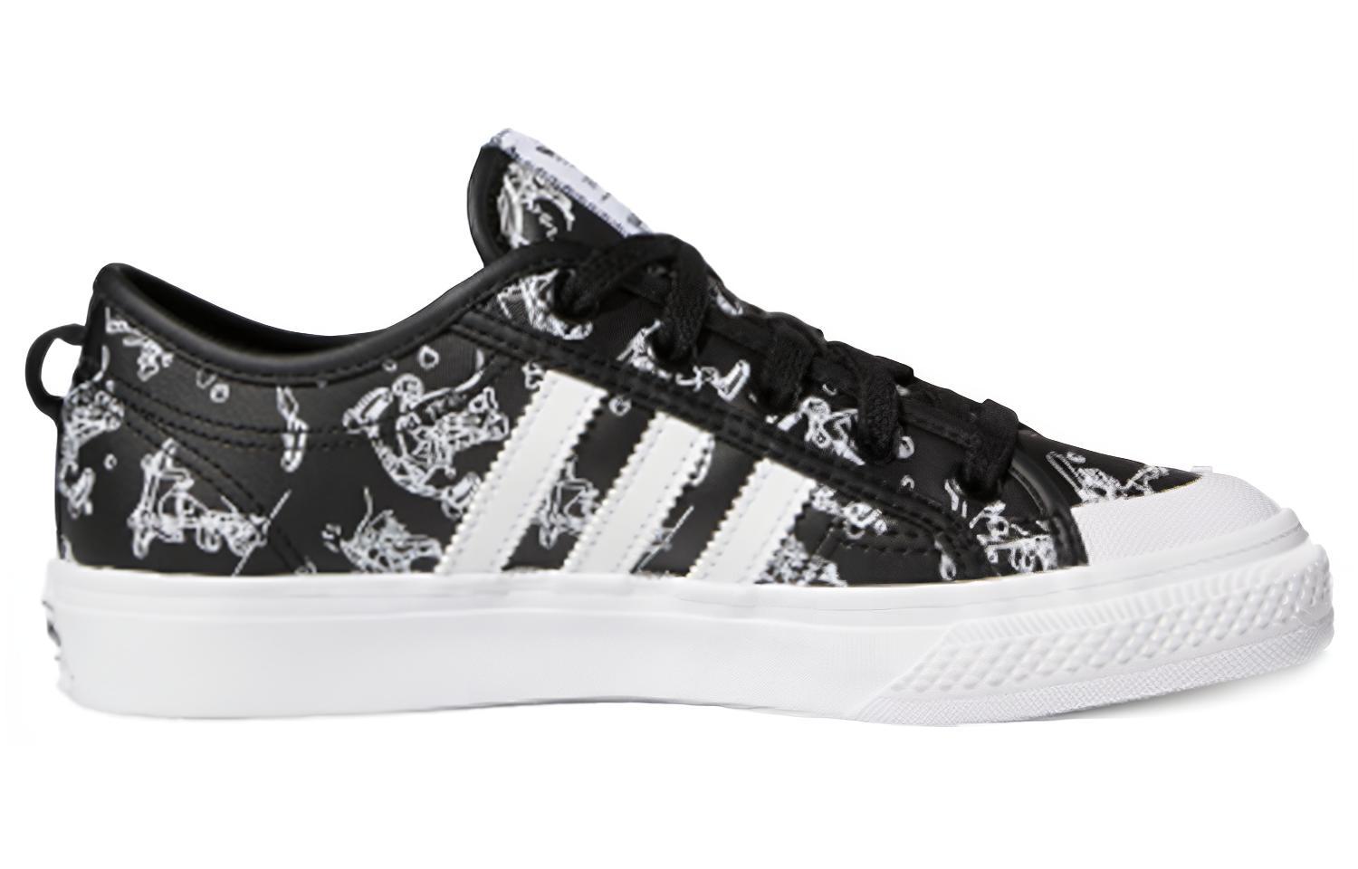 (Youth) Disney adidas Nizza J 'Sport Goofy Pack - Black' 圖 2