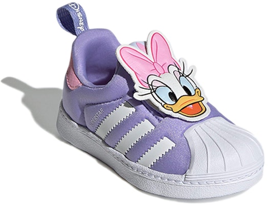 (Youth) Disney x adidas Superstar 360 Little Kid 'Daisy Duck' GX3275 Lookbook (Youth) Disney x adidas Superstar 360 Little Kid 'Daisy Duck' GX3275