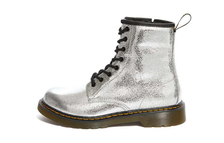 (Youth) Dr. Martens 1460 'Metallic Zip Silver'