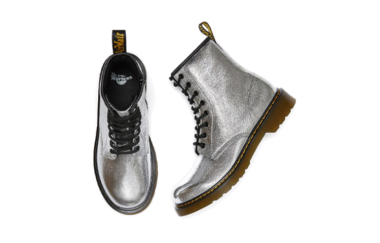 (Youth) Dr. Martens 1460 'Metallic Zip Silver' 圖 4