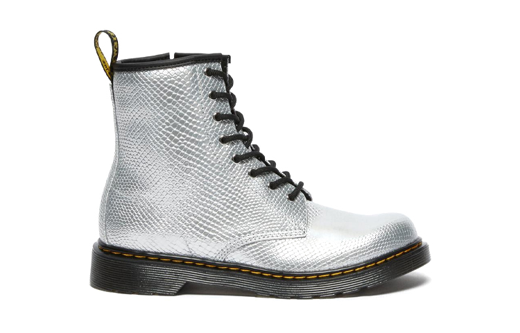Order (Youth) Dr. Martens 1460 'Silver White Patent Leather Mid-Cut Boot' 26782040