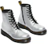 Shop (Youth) Dr. Martens 1460 'Silver White Patent Leather Mid-Cut Boot' 26782040