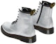 Purchase (JR) Dr. Martens 1460 'Boot Kulit Patent Putih Perak Tengah Potong' 26782040