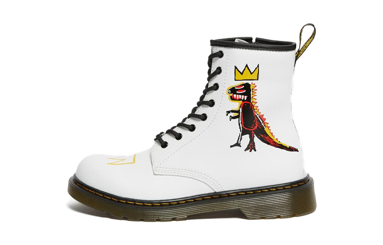 (Youth) Dr. Martens 1460 Basquiat 'White Zip Boot'