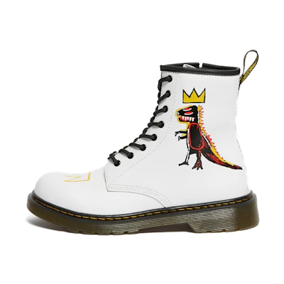 (Youth) Dr. Martens 1460 Basquiat 'White Zip Boot'