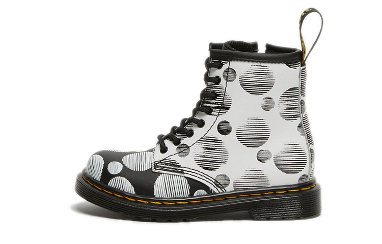 (Youth) Dr. Martens 1460 Lace-Up Boots 'Black and White'