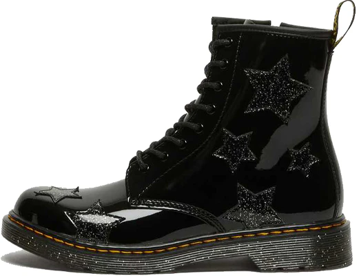 大童 Dr.Martens/馬汀博士 1460 拉鍊亮皮繫帶靴 黑色 Buy 大童 Dr.Martens/馬汀博士 1460 拉鍊亮皮繫帶靴 黑色