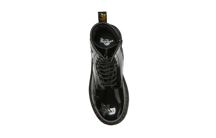 Shop 大童 Dr.Martens/馬汀博士 1460 拉鍊亮皮繫帶靴 黑色