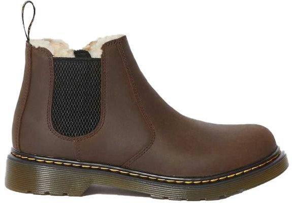 (Youth) Dr. Martens 2976 Chelsea Boots 'Faux Fur Lined Brown' 25101201 Order (Youth) Dr. Martens 2976 Chelsea Boots 'Faux Fur Lined Brown' 25101201