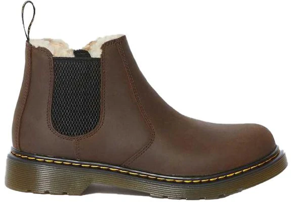 (Youth) Dr. Martens 2976 Chelsea Boots 'Faux Fur Lined Brown' 25101201 Order (Youth) Dr. Martens 2976 Chelsea Boots 'Faux Fur Lined Brown' 25101201