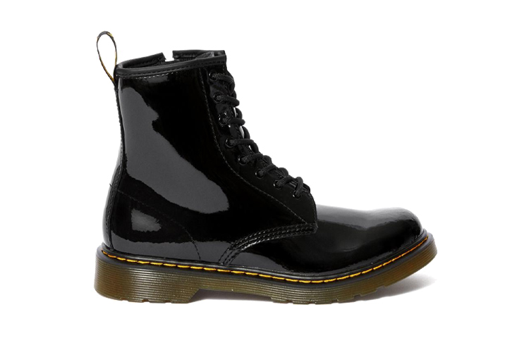 Order (JR) Botas de Cuero Charol Dr. Martens 1460 con Cordones 'Negro' 21979001