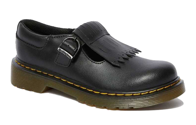 Lookbook (Youth) Dr. Martens Tassel Round Toe Flats 'Black' 24153001