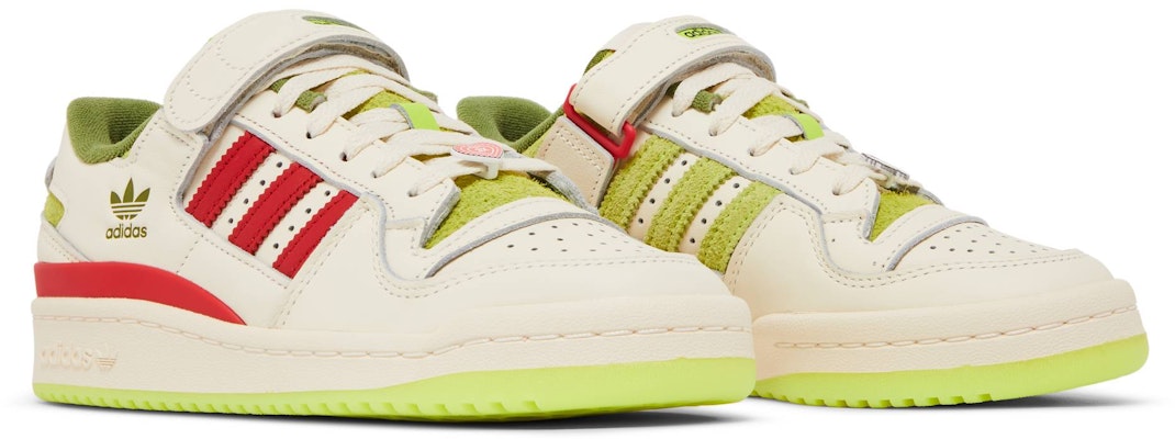 (Youth) Dr. Seuss x adidas Forum Low J 'The Grinch - Cream White' ID9175 Cheap (Youth) Dr. Seuss x adidas Forum Low J 'The Grinch - Cream White' ID9175
