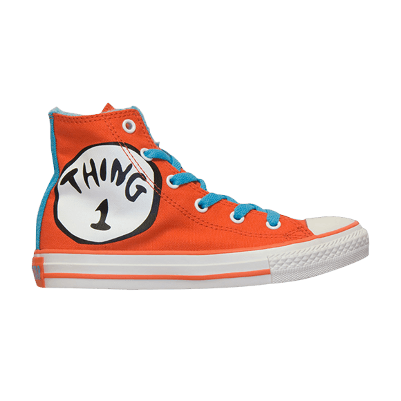 (Youth) Dr. Seuss Converse Chuck Taylor All Star Hi 'Thing 1, Thing 2'