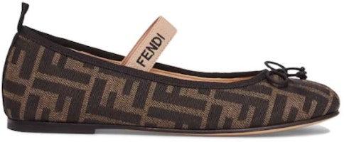 (JR) Fendi Ballerinas Junior 'Logo FF por Toda Parte - Tabaco' JFR376-AQ75-F1NJB Order (JR) Fendi Ballerinas Junior 'Logo FF por Toda Parte - Tabaco' JFR376-AQ75-F1NJB
