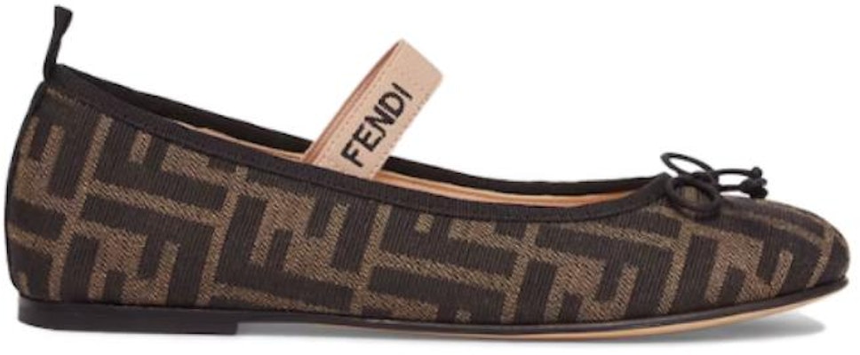 (Youth) Fendi Ballerinas Junior 'Allover FF Logo - Tobacco' JFR376-AQ75-F1NJB Order (Youth) Fendi Ballerinas Junior 'Allover FF Logo - Tobacco' JFR376-AQ75-F1NJB