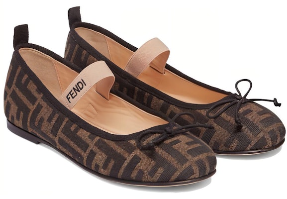 (Youth) Fendi Ballerinas Junior 'Allover FF Logo - Tobacco' JFR376-AQ75-F1NJB Lookbook (Youth) Fendi Ballerinas Junior 'Allover FF Logo - Tobacco' JFR376-AQ75-F1NJB