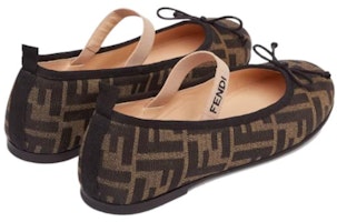 (JR) Fendi Ballerinas Junior 'Logo FF por Toda Parte - Tabaco' JFR376-AQ75-F1NJB Shop (JR) Fendi Ballerinas Junior 'Logo FF por Toda Parte - Tabaco' JFR376-AQ75-F1NJB