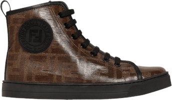 (Youth) Fendi Leather High 'Brown Logo Print' JMR298A7N5F16YT (Youth) Fendi Leather High 'Brown Logo Print' JMR298A7N5F16YT