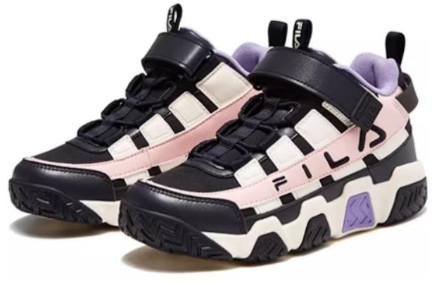 大童 FILA 斐樂 舒適 減震耐磨 低筒 兒童籃球鞋 黑粉色 Lookbook 大童 FILA 斐樂 舒適 減震耐磨 低筒 兒童籃球鞋 黑粉色